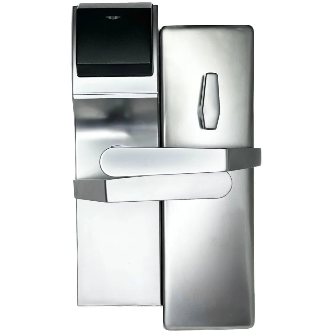 Onity HT24 Hotel Door Lock – Satin Silver, Right Mount, Used With Deadbolt